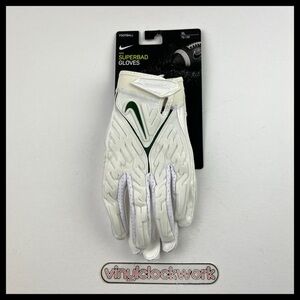 Nike Superbad Football Padded Gloves 6.0 Men’s Size XL White Green DX4520-113